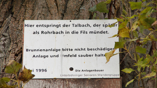 Talbach Infotafel