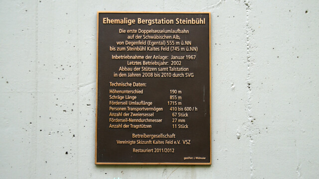 Ehemalige Bergstation Steinbühl Ehemalige Bergstation Steinbühl
