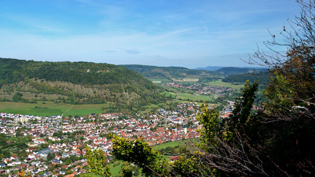 Blick vom Eckfelsen auf Deggingen