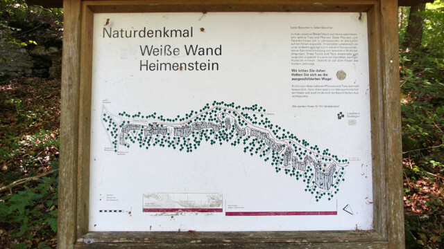 Naturdenkmal Weiße Wand Heimenstein Naturdenkmal Weiße Wand Heimenstein