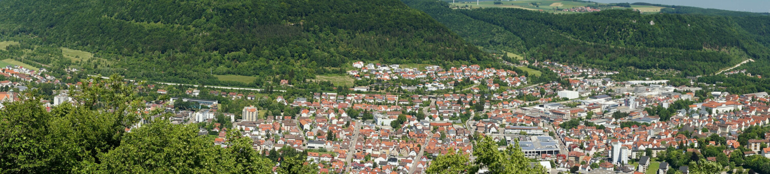 Blick von der Schildwacht auf Geislingen Blick von der Schildwacht auf Geislingen